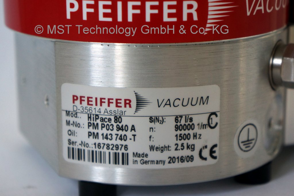 Wartung von Pfeiffer Vacuum HiPace 80 Turbomolekularpumpe – Bild 3