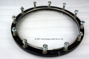 Überwurfflansch mit Sprengring DN 250 ISO-F Flansch (Stahl lackiert)