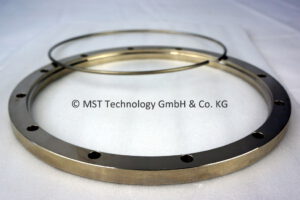 Overlap flange with snap ring DN 250 ISO-F flange (nickel-plated steel)